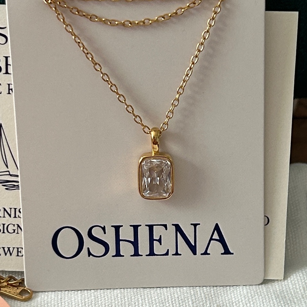 Oshena designer beachwear dainty glow gold‎ necklace New release!